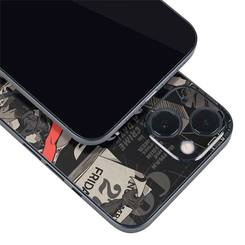 DC Comics Harley Quinn Vintage Action pose pattern iPhone 14 Plus Skin